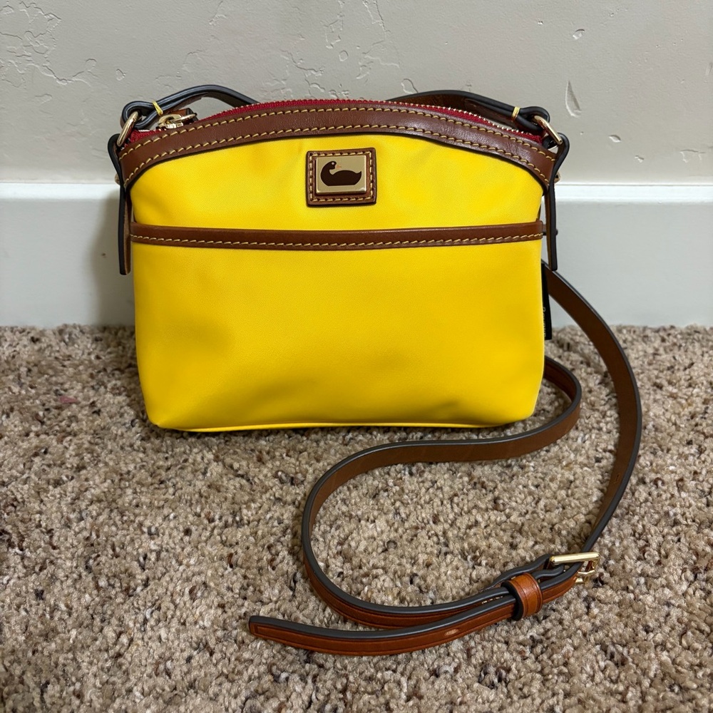Dooney & Bourke Wayfarer Nylon Domed Crossbody Bag Yellow